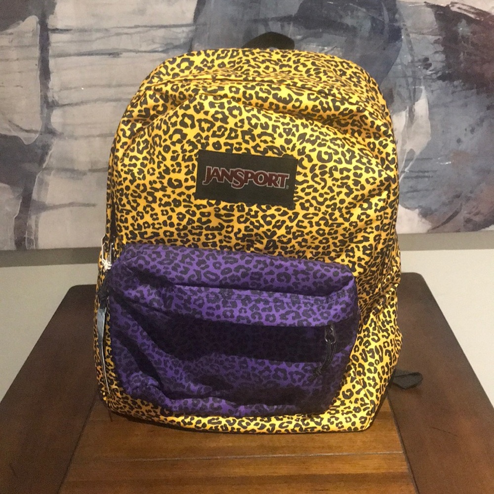 New! Jansport Cheetah print backpack